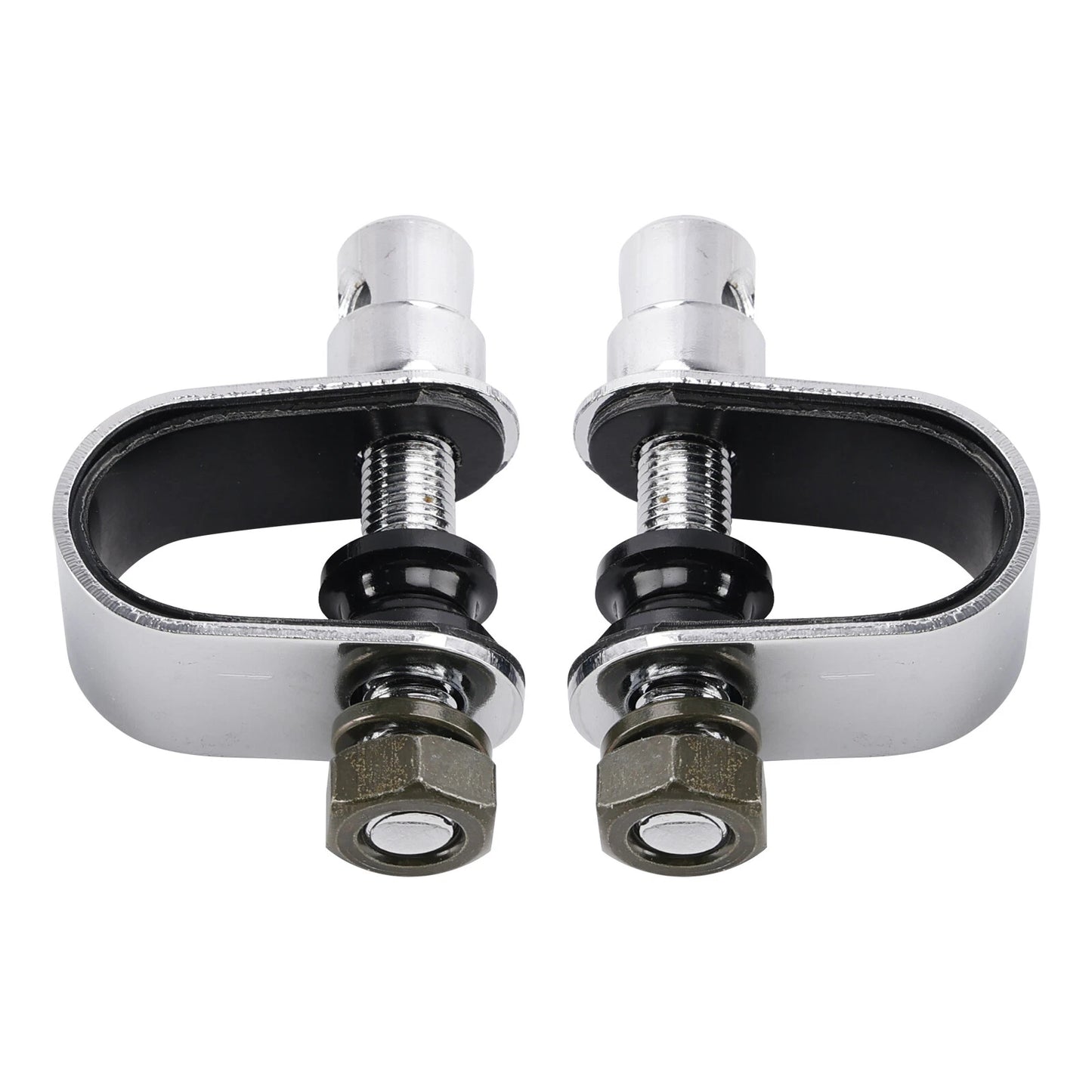 Motorcycle Mirror w/ Clamp Chrome Rectangle for Cafe Racer Chopper (2000-2023)