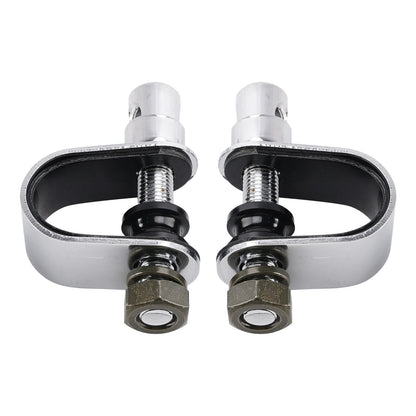 Motorcycle Mirror w/ Clamp Chrome Rectangle for Cafe Racer Chopper (2000-2023)