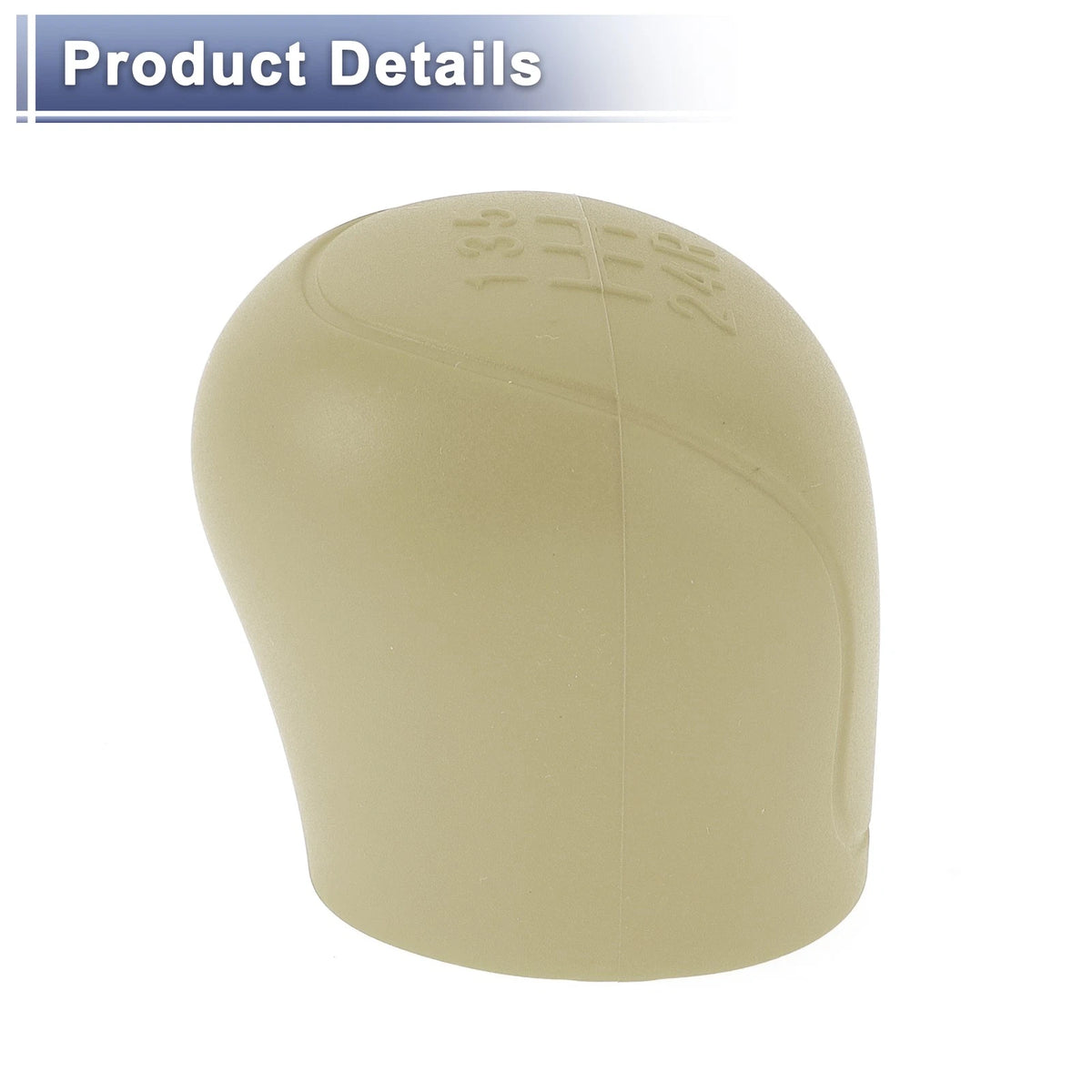 Beige Silicone 5-Gears Manual Gear Shift Knob Cover for Ford C-Max (2010-2019)