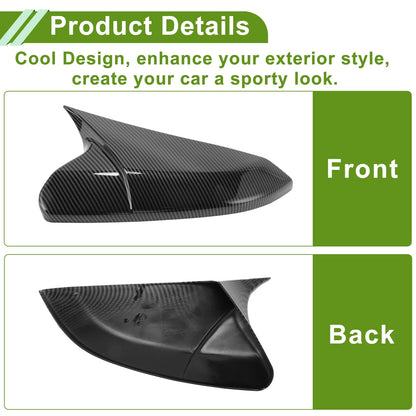 Left Right Side Mirror Cover Caps for Honda Civic (2016-2021)