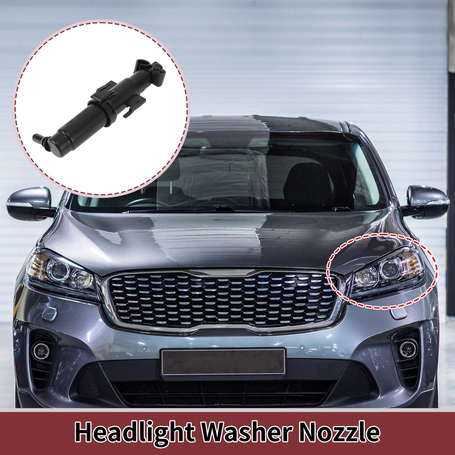 Driver Side Headlight Washer Nozzle for BMW 535i (2010-2016)