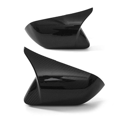 Carbon Style Rearview Side Mirror Cover Caps for Ford Mustang (2015-2021)
