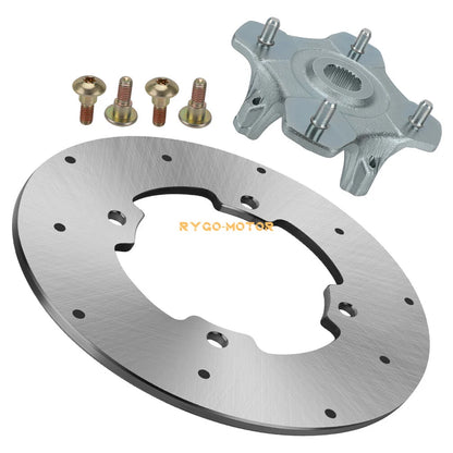 Wheel Hub & Brake Rotor Disc Kit for Arctic Cat 400 500 550 650 700