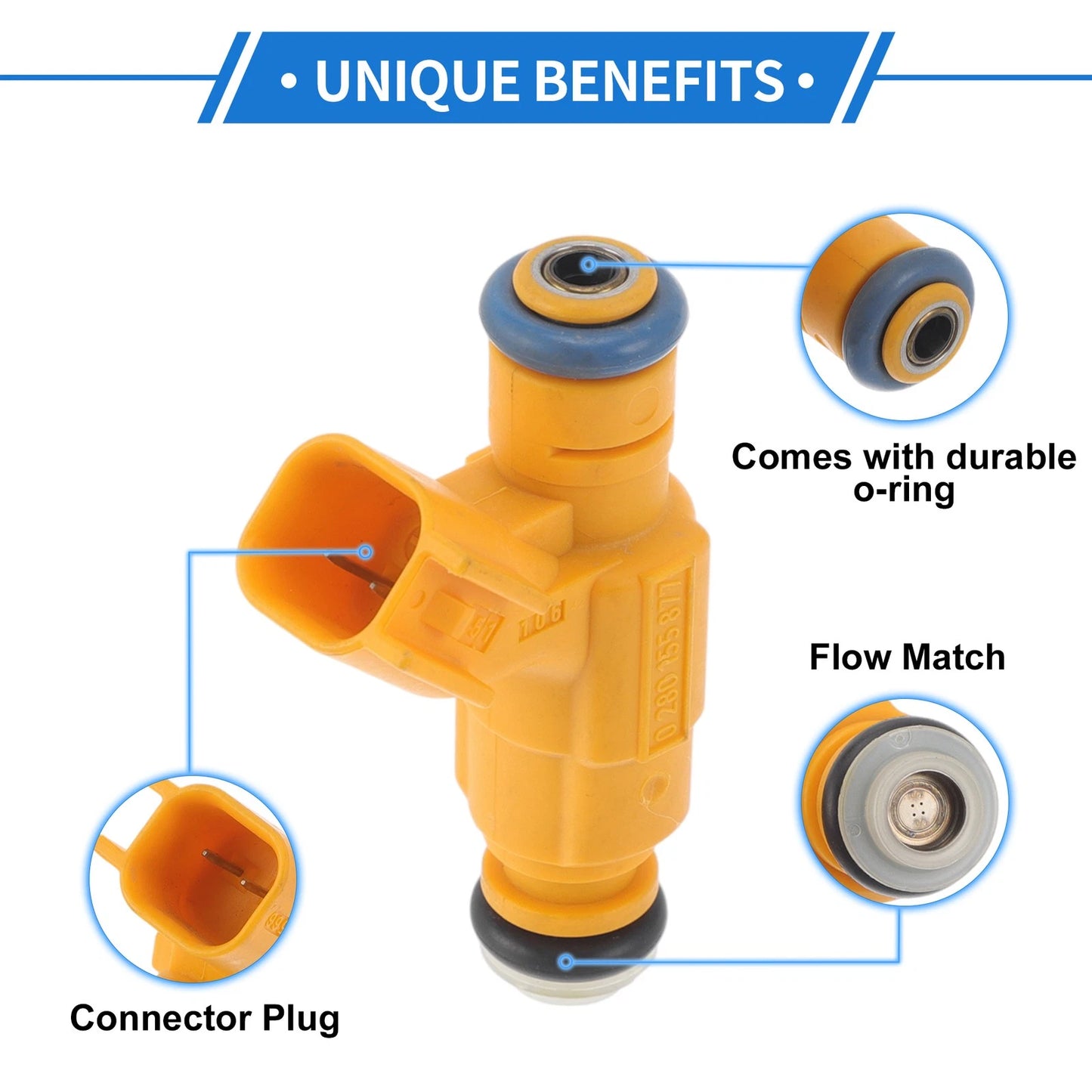 Fuel Injector 1 Pc for Ford Taurus 3.4L V8 (1999)