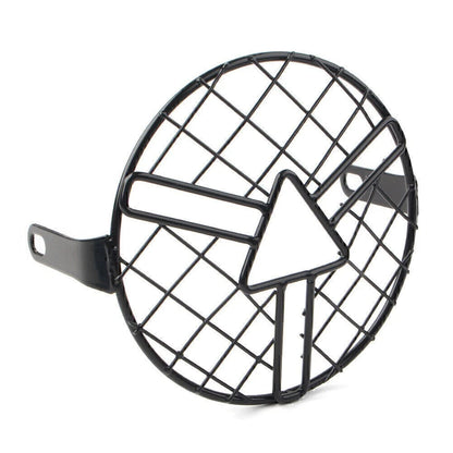 6.5" Headlight Grill Guard Light Cover for Cafe Racer Bobber Motorcycle
