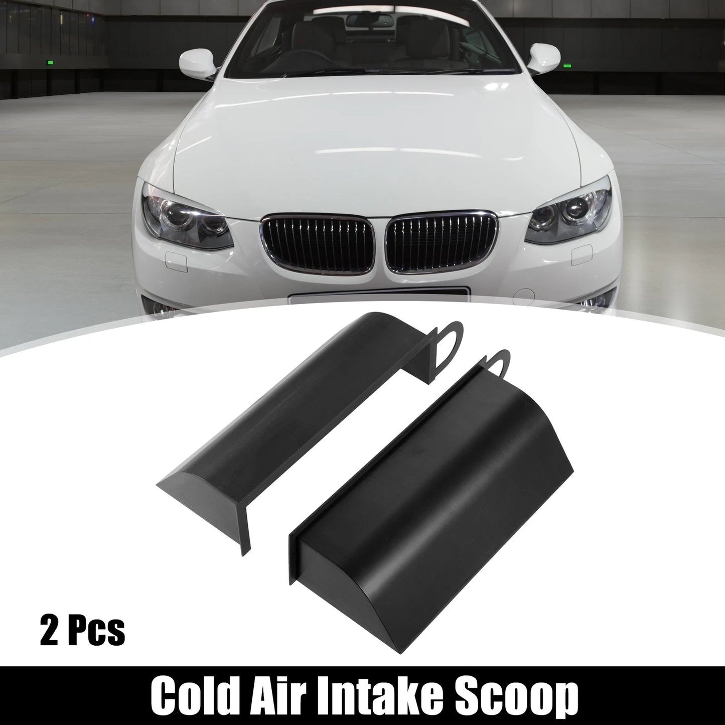 2 x Hood Dynamic Cold Air Intake System Scoop for BMW E90/91/92 (2006-2013)