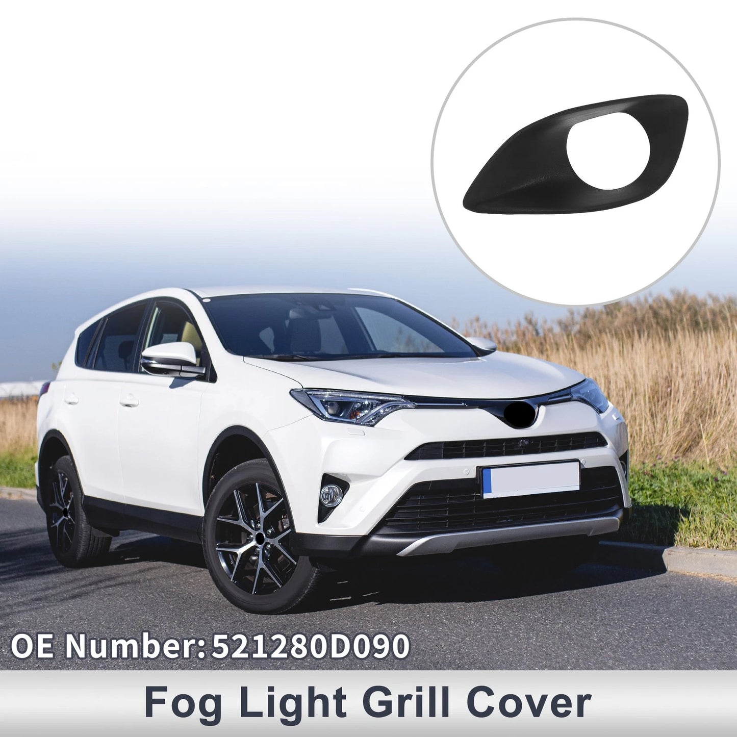 1 Pc Front Left Fog Light Grill for Toyota Yaris (2007–2013)