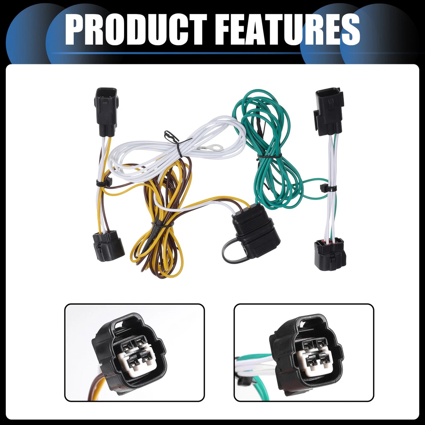 Electrical Trailer Tow Harness Connector for Jeep Wrangler (1998-2006)