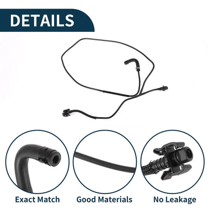 Radiator Hose Coolant Pipe for Volvo S60 (2010-2015) Black 1 Pcs