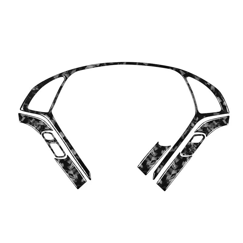 Forged Carbon Fiber Steering Wheel Trim Kit for Infiniti G35 G37 G25 Q60