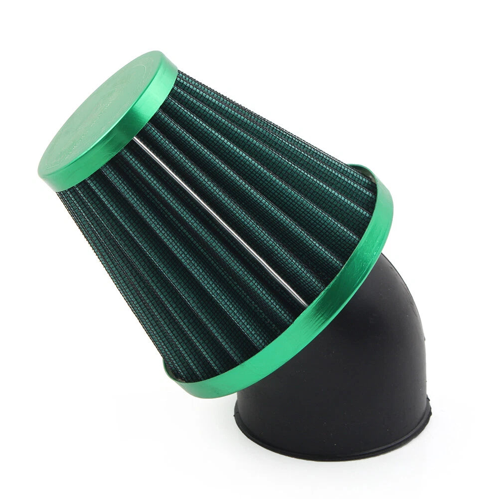 48mm Air Intake Filter Cleaner for Green Rubber Bend Inlet - Stainless Steel Mesh