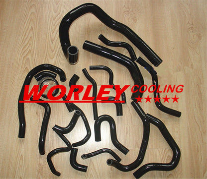 Radiator Fans & Silicone Hose for 1986-1992 Toyota Supra Soarer MK3 (86-92)