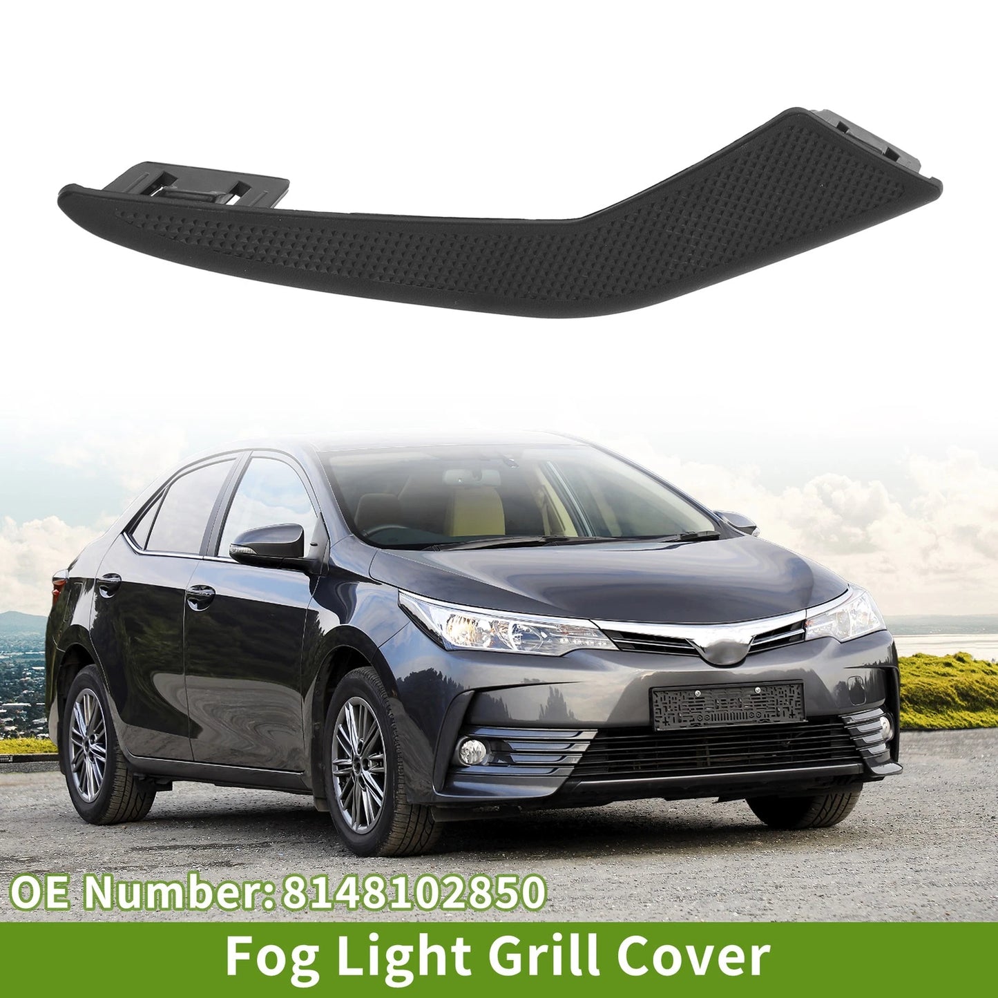 1 Pc Front Right Fog Light Grill for Toyota Corolla (2019-2021)
