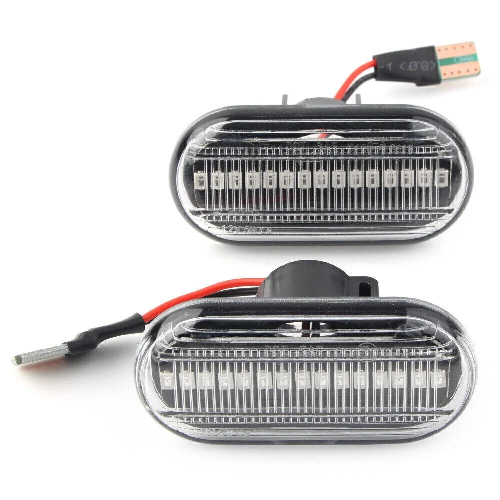 2 x Dynamic LED Side Marker Indicator Lights for Renault Clio, Twingo, Duster