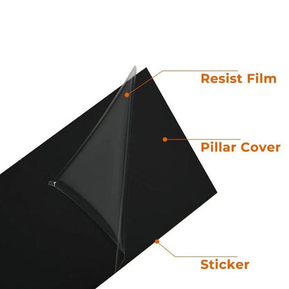 8X Decorative Car Pillar Post Trim Covers for Toyota Camry (2018-2021)