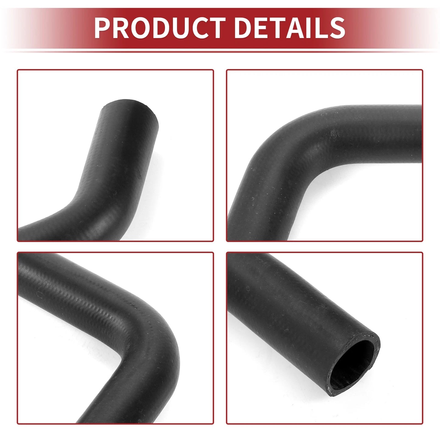 Radiator Hose for Toyota Camry 2.2L (1997-2001) Rubber Black 1 x Piece