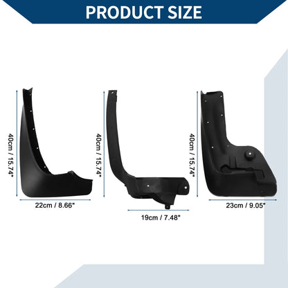 Mud Flaps Splash Guards Set for BMW 5 Series GT (2012-2015)