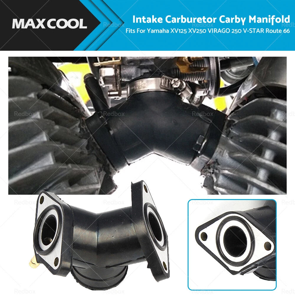 Intake Carburetor Manifold for Yamaha XV125 XV250 VIRAGO 250 V-STAR (1988-2007)