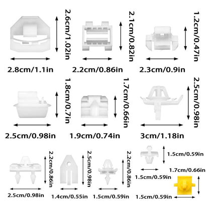 124pcs Car Body Side Door Panel Clips for Benz 190 W201 190E 190D (1982-1993)