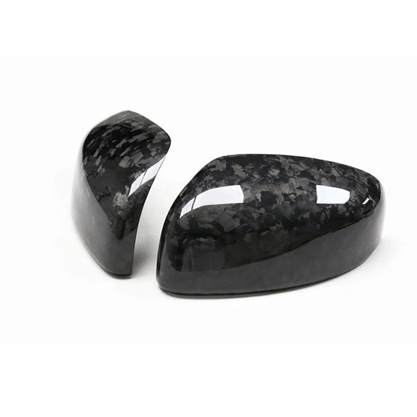 2 x Forged Carbon Fiber Side Mirror Covers for Nissan Z34 370Z (2009-2020)