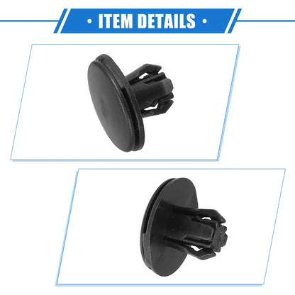 25 Pcs Fender Liner Retainer Clips for Honda - Durable Plastic Black