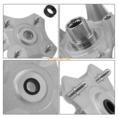 Wheel Hub 2x Front Left/Right Wheel Hub for Arctic Cat 500 4x4 FIS (2002–2004)
