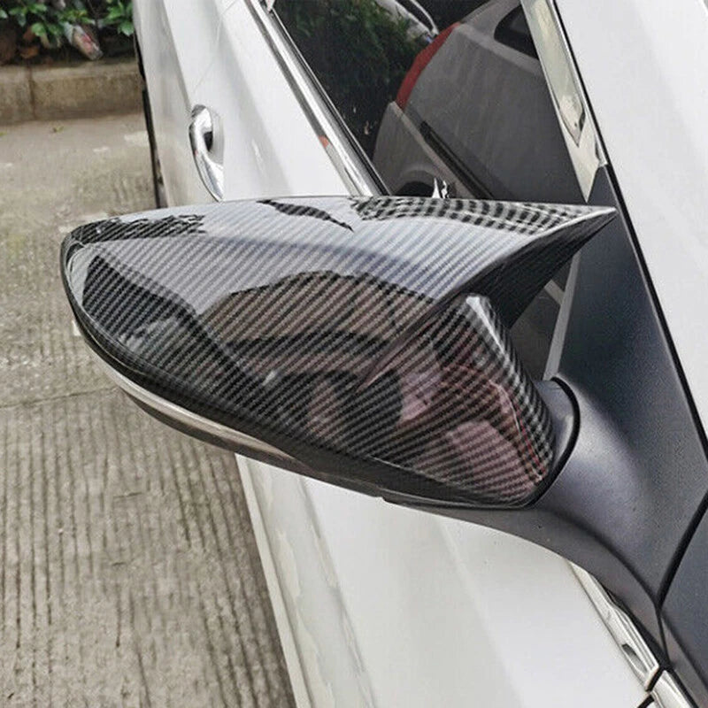 Carbon Black Rearview Mirror Cover for Hyundai Elantra (2011-2016)