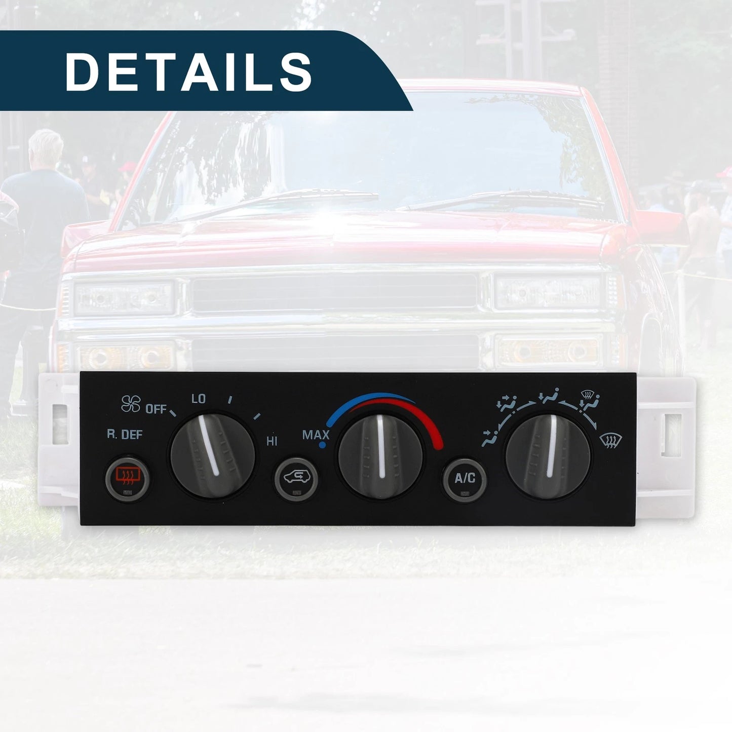 HVAC A/C Heater Climate Control Switch for Chevrolet C1500 GMC Cadillac
