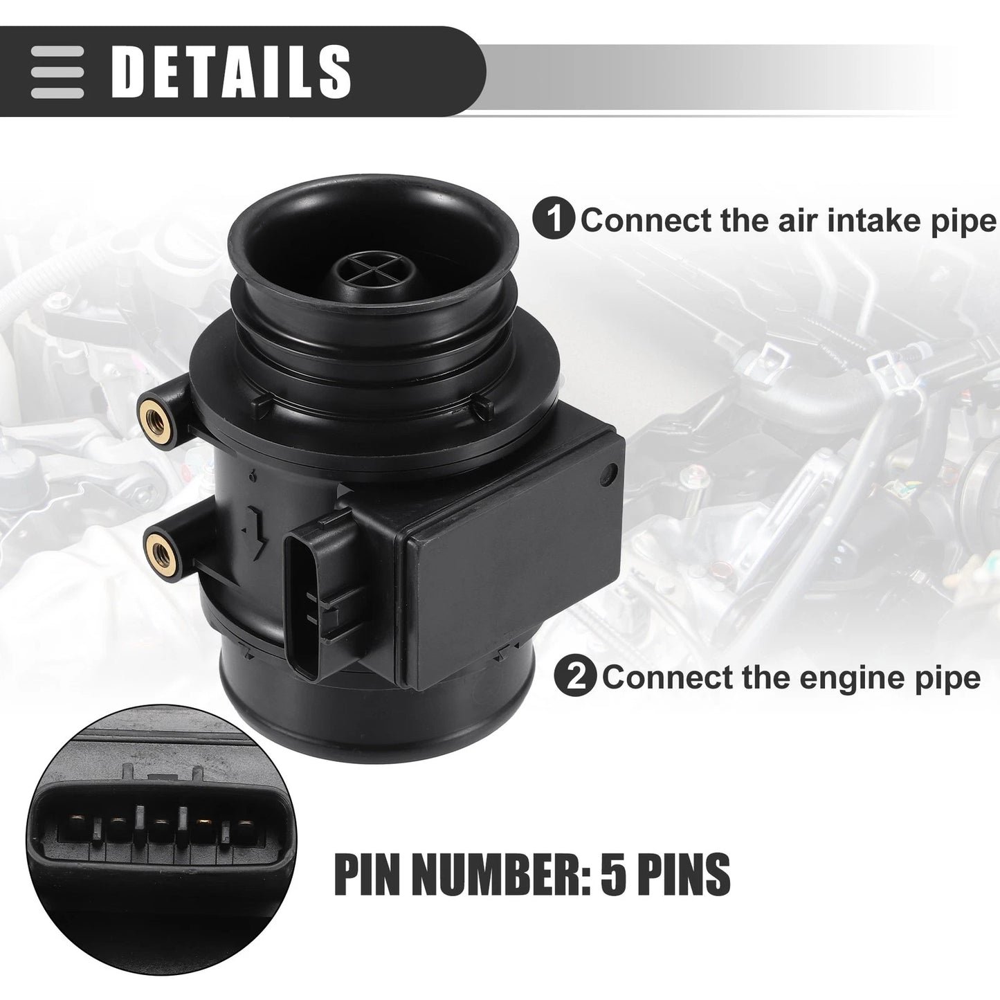 Car Air Flow Sensor MAF for Toyota 4Runner (1996-1998)
