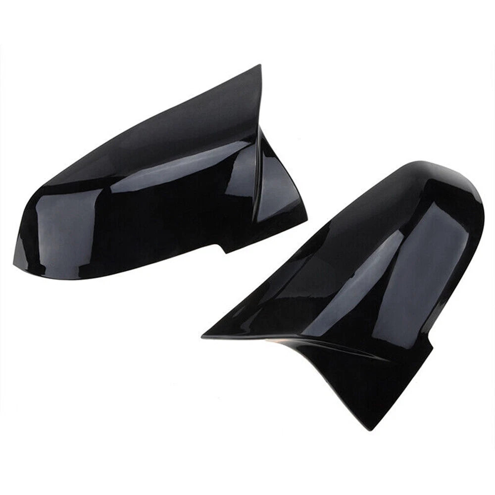 Gloss Black Rear Mirror Cover Caps for BMW F20 F21 F22 F30 F32 F36 (2012+)