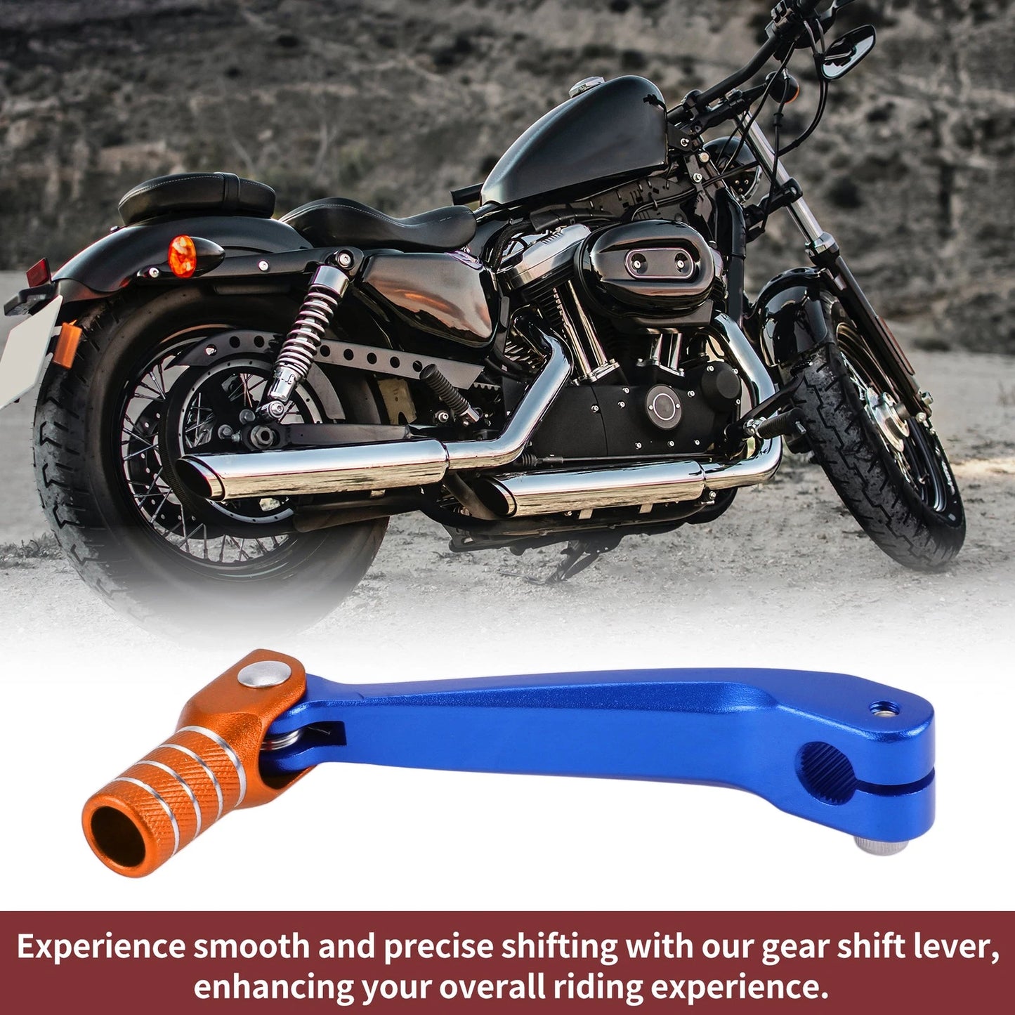Gear Shift Lever for Honda CRF150F (2003-2017) - Blue Orange Silver Tone