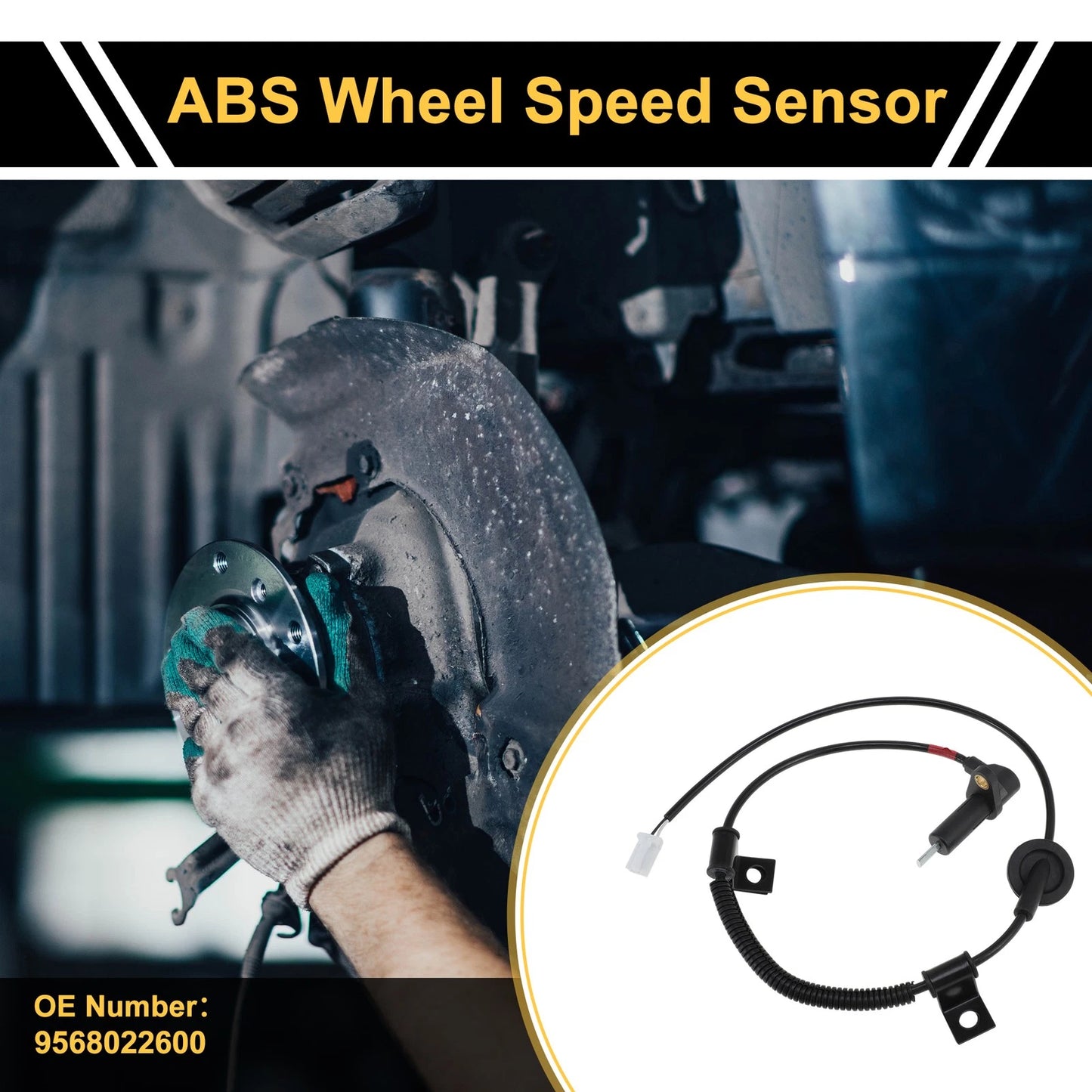 ABS Wheel Speed Sensor for Kia Pride (2003-2007) 1 x Sensor