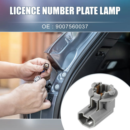 License Plate Lamp Socket for Lexus RX350 2004-2010 (2 x Lights) Gray
