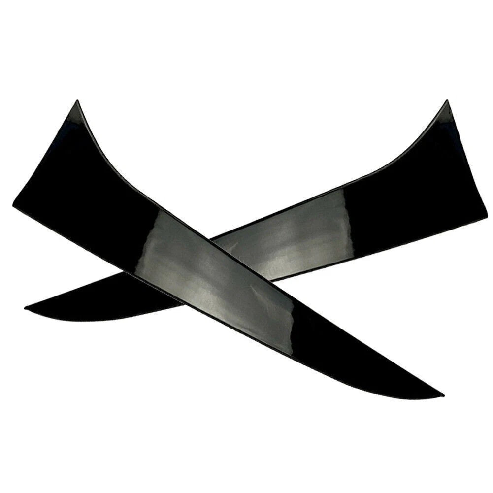 Black 2 x Rear Window Side Spoiler Canard Splitter Trim for BMW X1 E84 (2009-2015)