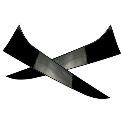 Black 2 x Rear Window Side Spoiler Canard Splitter Trim for BMW X1 E84 (2009-2015)