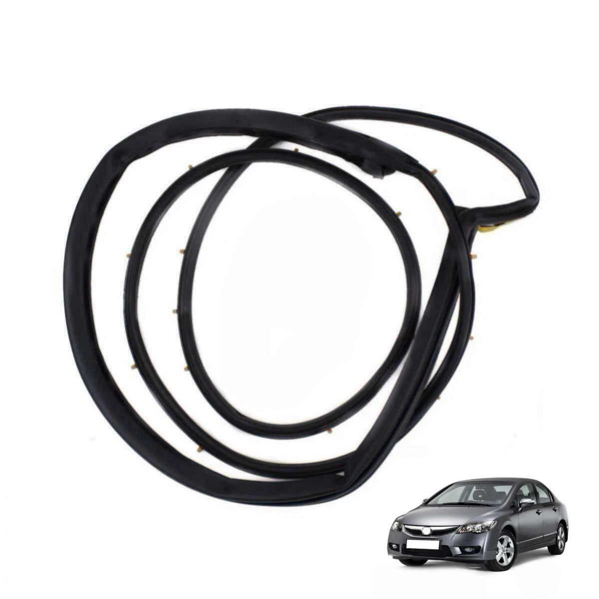 Door Rubber Seal Weatherstrip Front LH Fits Honda Civic FD 4D Sedan 2006-11 D06