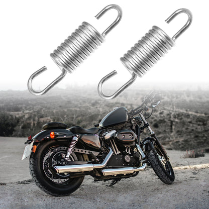 6cm Silver Tone Motorcycle Brake Pedal Return Springs for Suzuki