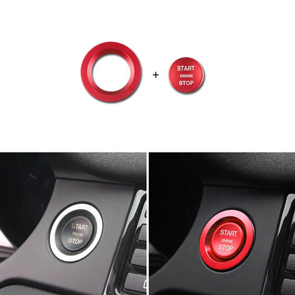 Aluminum Engine Start Buttons Cover Trim For Land Rover Discovery Sport Evoque
