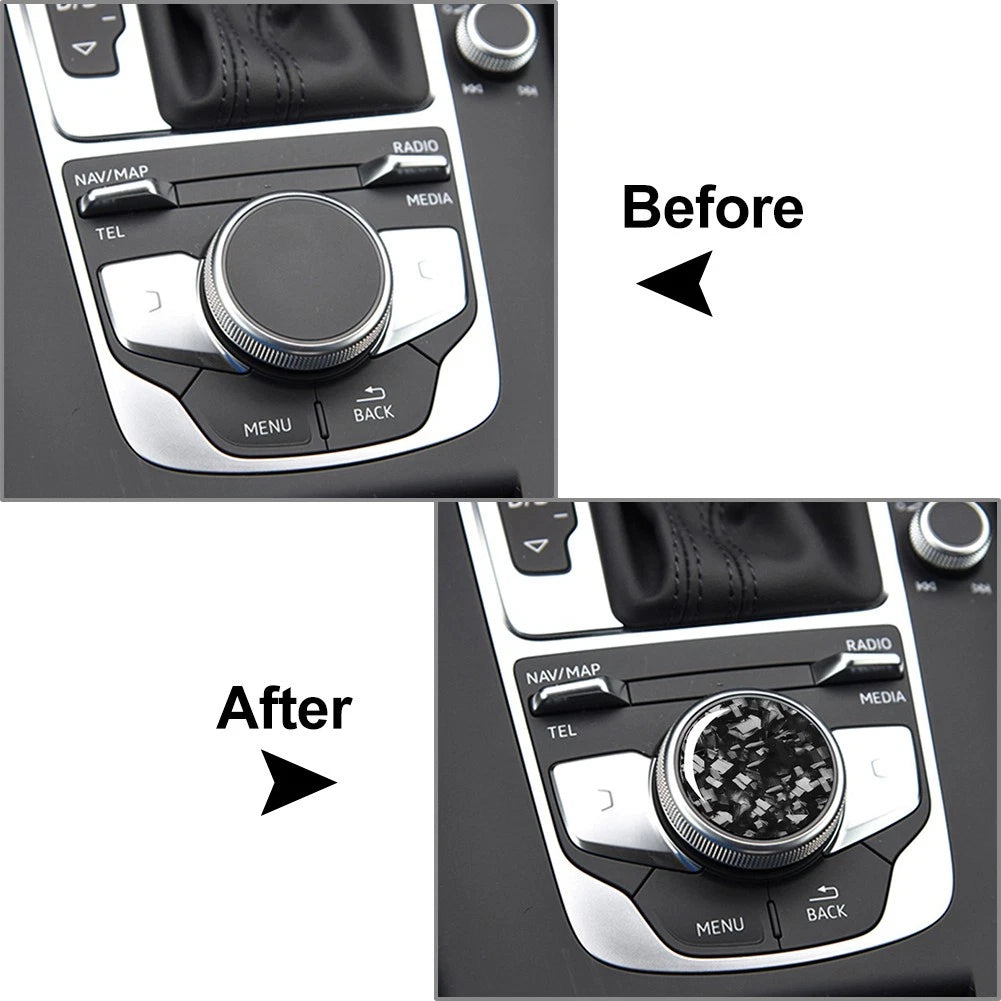 Center Console Multi-Media Control Knob Cover Trim for Audi A3 S3 RS3 (2013-2020)
