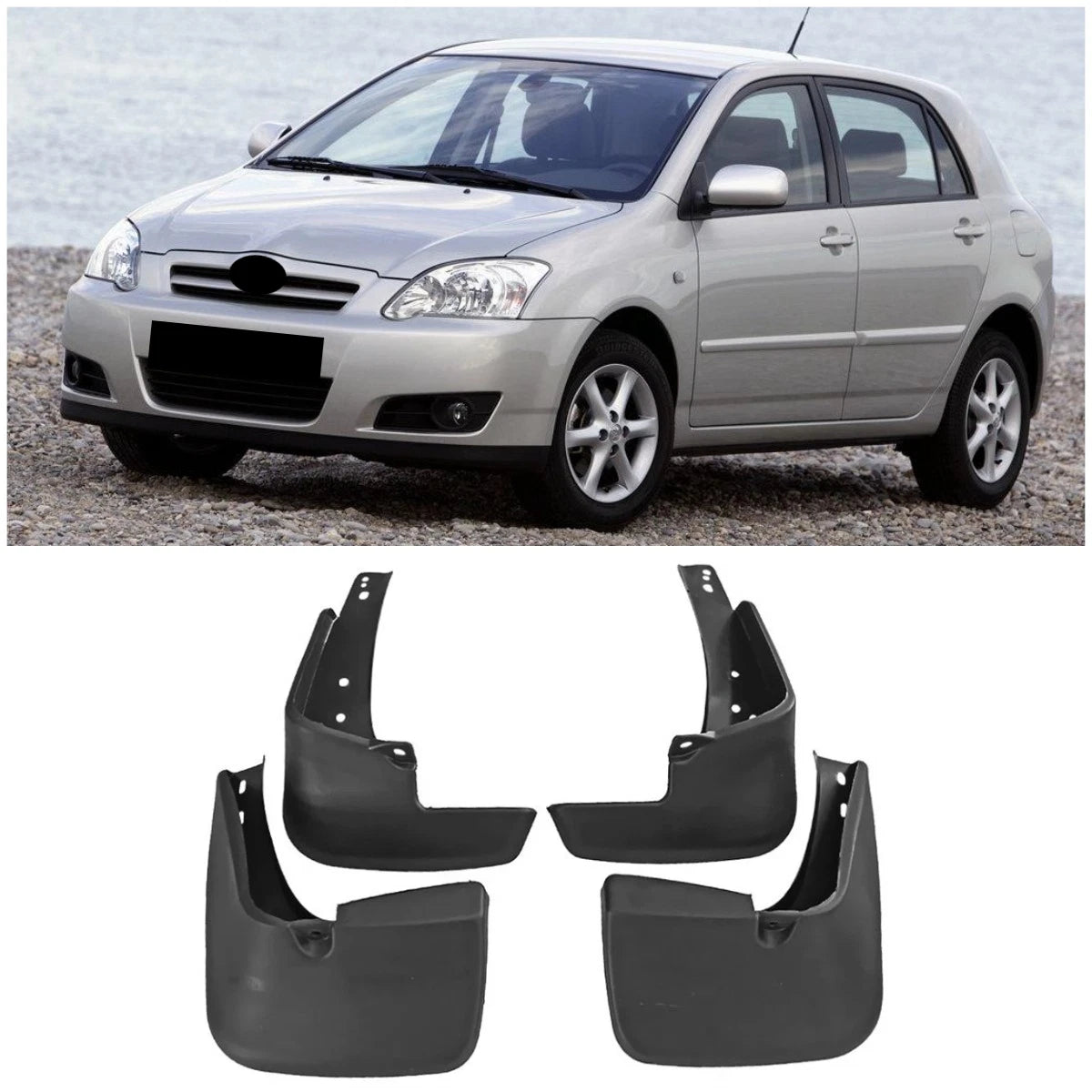 Fender Mud Flaps Splash Guards for Toyota Corolla Sedan 2003-2008 (2003-2008)