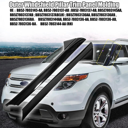Windshield Outer Pillar Trim Molding for Ford Explorer (2011-2019)