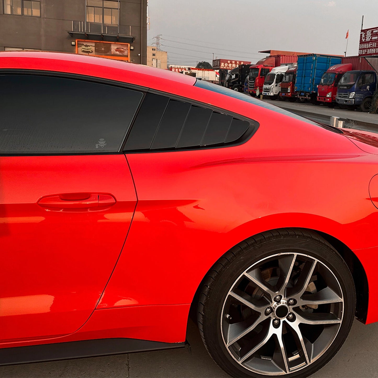 Rear Window Side Louver Trim for Ford Mustang MK6 (2015-2023)