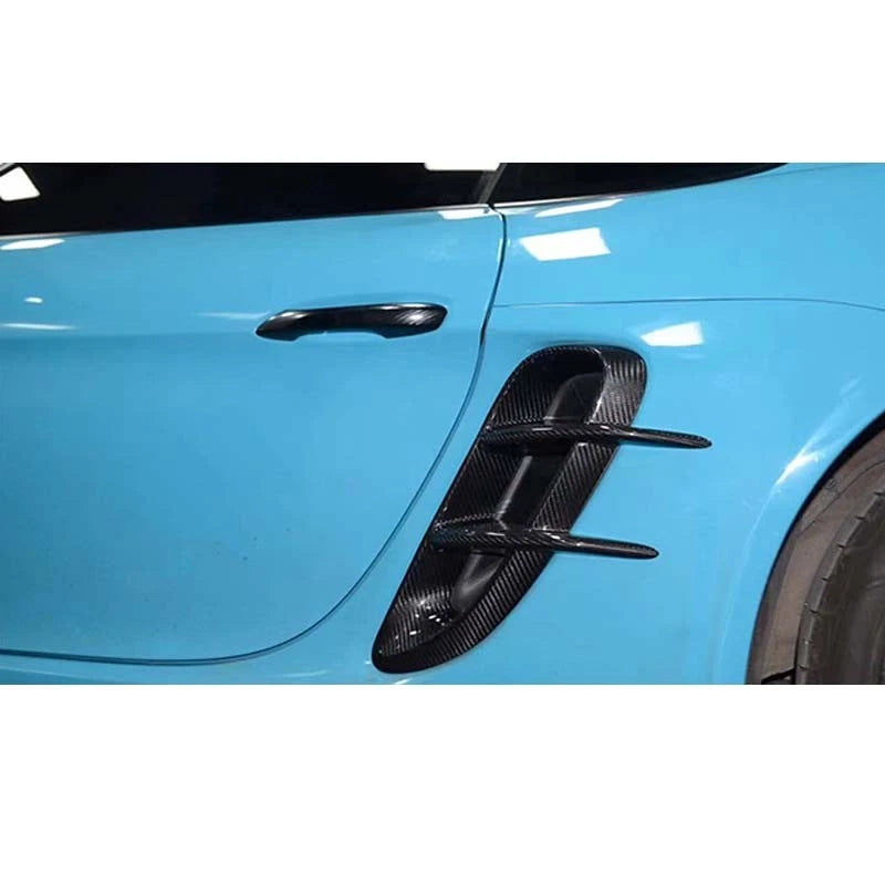 Real Carbon Fiber Side Air Vent Trim for Porsche 718 Boxster Cayman 982 2017-18