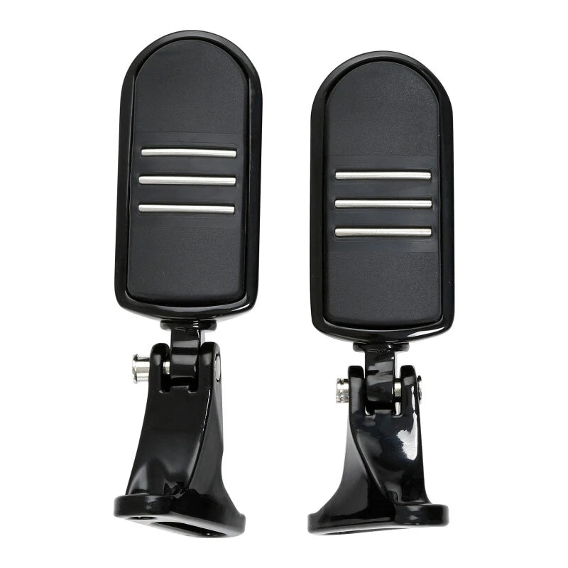 Black Rear Passenger Footpeg Mini Mount for Harley Street Glide (1993-2025)