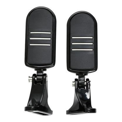 Black Rear Passenger Footpeg Mini Mount for Harley Street Glide (1993-2025)