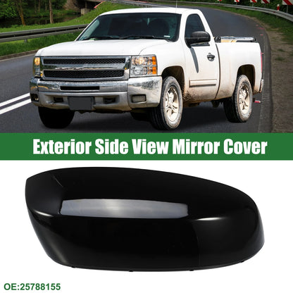 Right Rearview Mirror Cap for Chevrolet Silverado 1500 Gloss Black