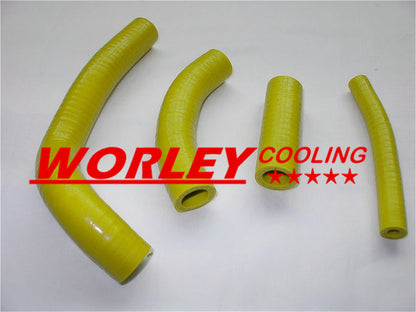 YELLOW Silicone Radiator Hose for Suzuki RM125 (1984-1985)
