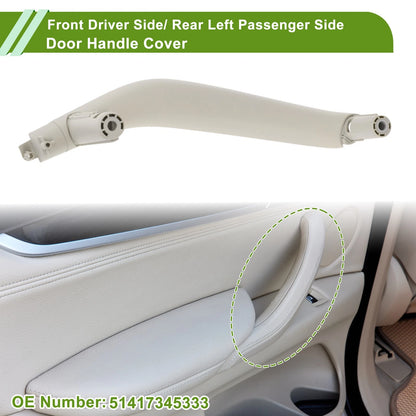 Door Panel Handle Pull Trim Cover for BMW X5 Gray White (2014-2018)