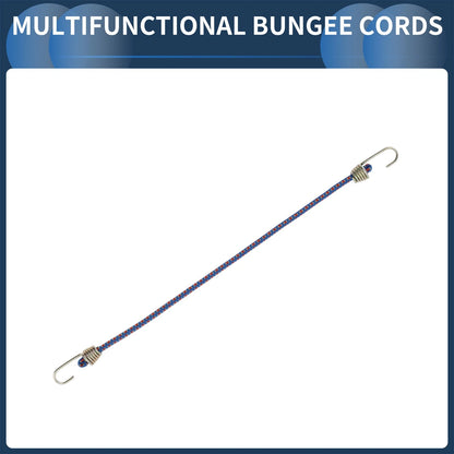 10 x Blue Adjustable Mini Rope Luggage Bungee Cords 25cm for Travel