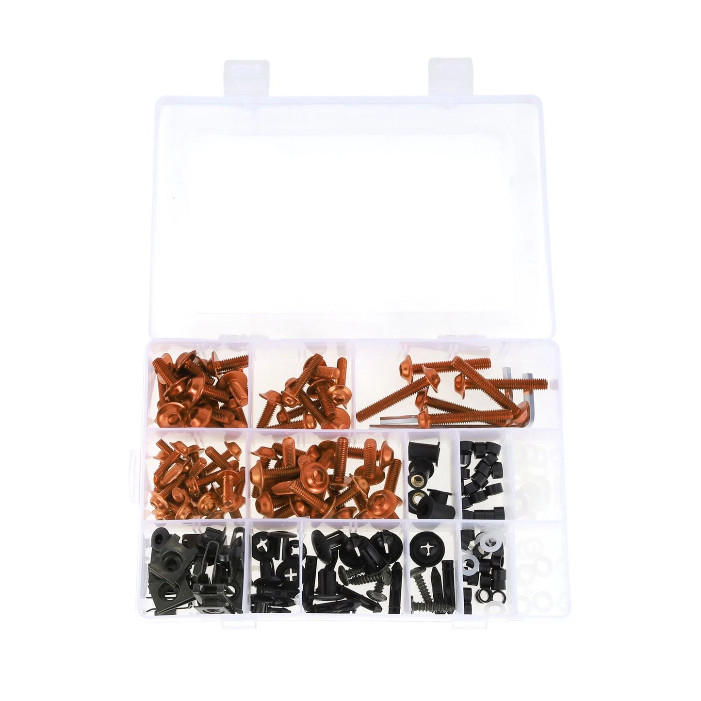 Windshield Bolts for Yamaha motorcycles Aluminum Rubber Orange